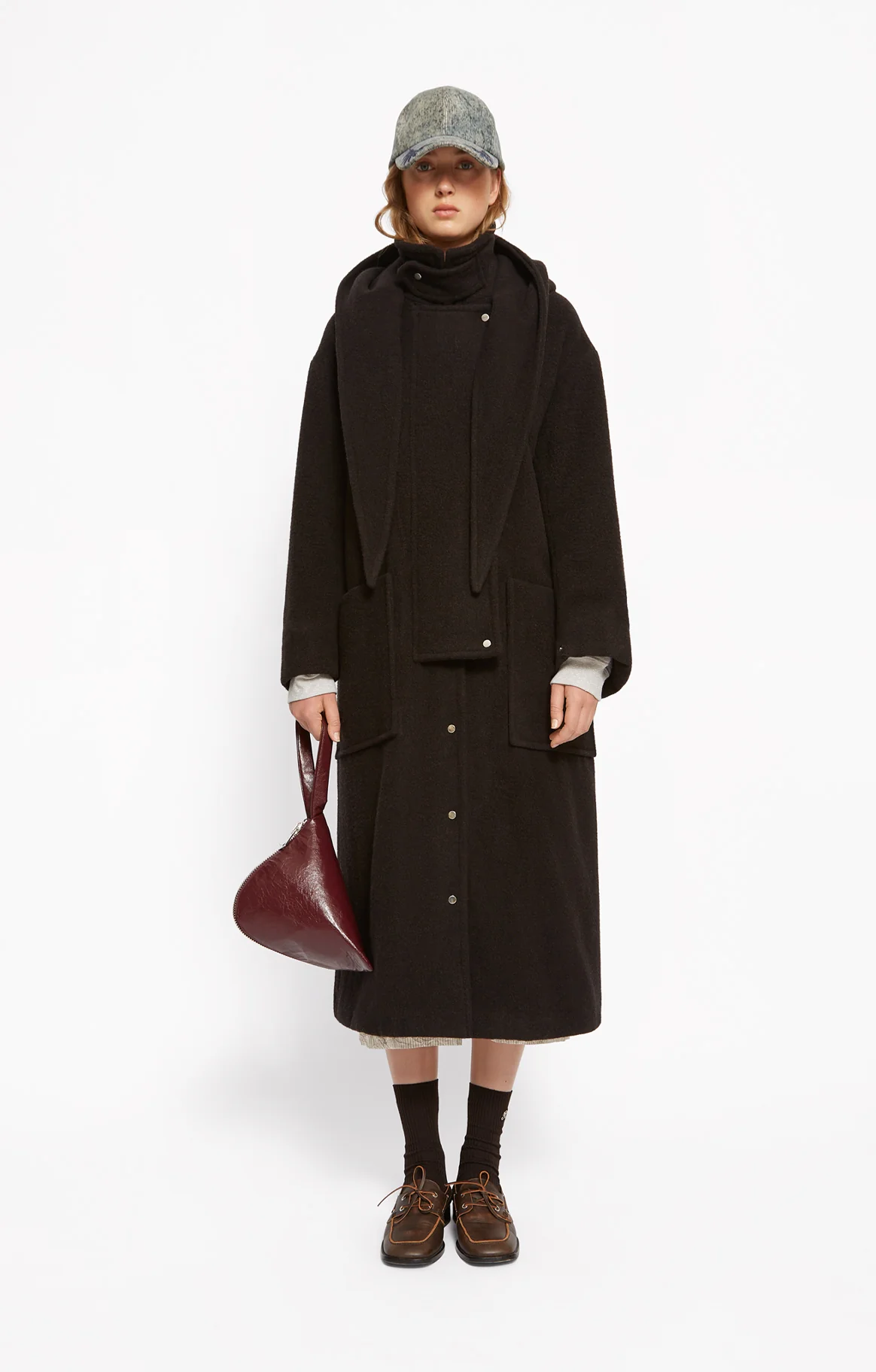 SAC FORTUNE COOKIE VERNIS BORDEAUX - Image 3